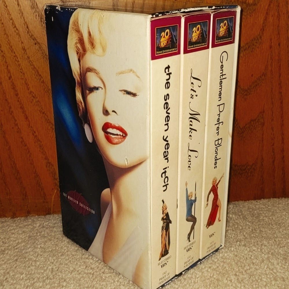 Marilyn Monroe three pack VHS movies